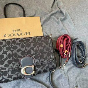 COACH Soft Tabby Shoulder Bag In Signature Denim